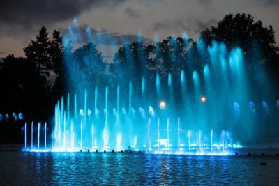 Multimedialna fontanna przy Hali Stulecia